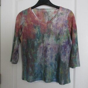 lightweight printed sweater